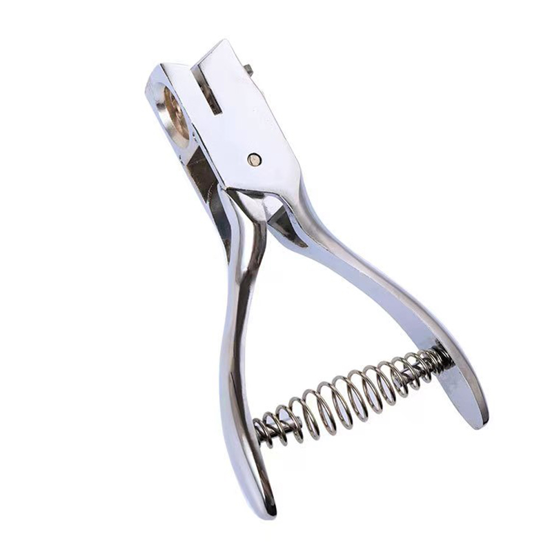 Enkele Perforator 3*15Mm Ovale Gat Hand-Held Metalen Perforator Met Lente Voor Lid Id kaart Papier Pvc School, office Supply