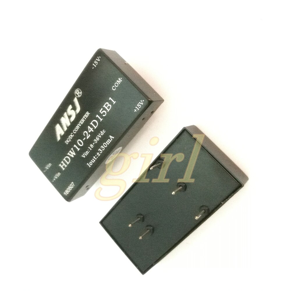 Power module 24V turn positive and negative 15V isolation power 10W output 330mA HDW10-24D15B1