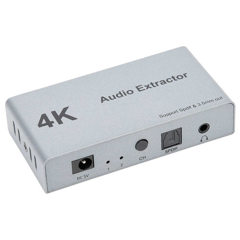 Audio Splitter 4K 30hz Audio Extractor With SPDIF 3.5mm Audio Output