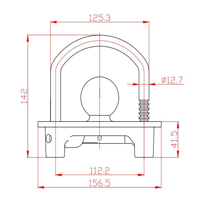 Universal Boat Motorcycle Caravan Trailer Ball Coupler Trailer Lock Heavy Duty Hitch Anti-Theft Lock Caravan Accessories
