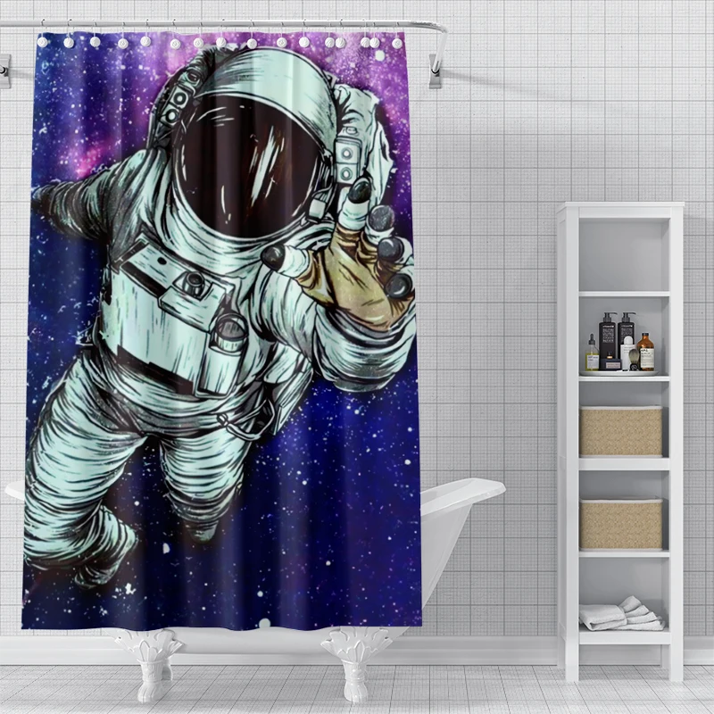 home shower curtains for bathroom waterproof fabric Modern Nordic style bathroom Curtains modern shower curtain 180x200 240x200: 180*210cm / PURPLE