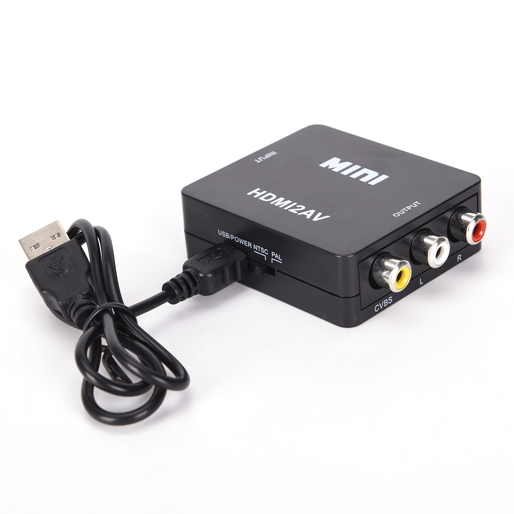 1080P HDMI2AV Mini HDMI TO AV -Composite CVBS RCA Audio Vedio Converter Adapter