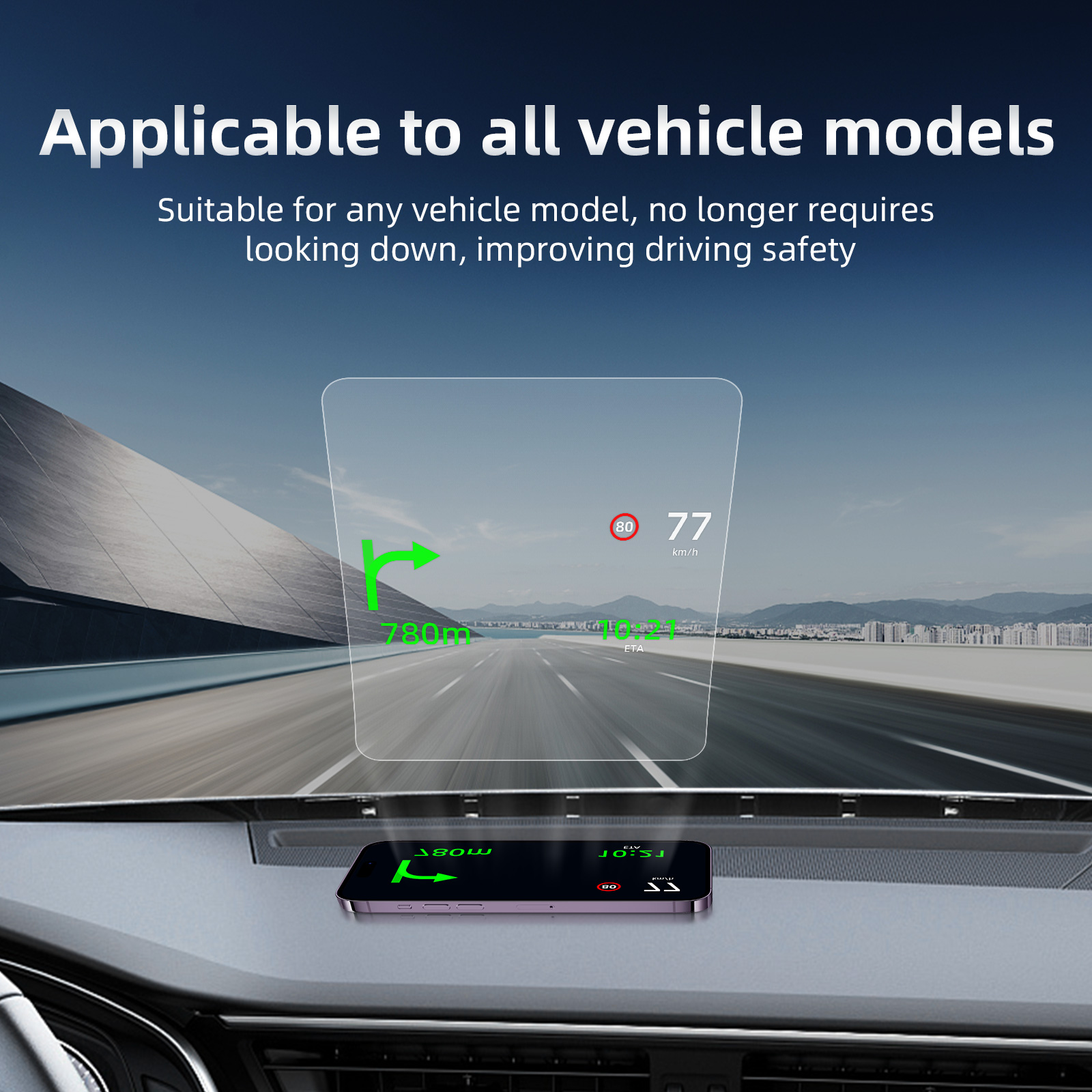 150X125mm Car Head Up Display Windshield Screen Sticker Automobile Film Protective Reflective Screen HUD Automobiles Accessories
