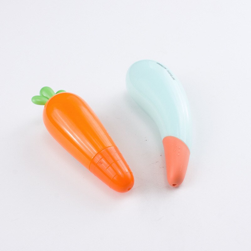 1PCS Kawaii Correction Tape Cartoon Carrot Eggplant Correction Tape Children Student Stationery School Office Supplies