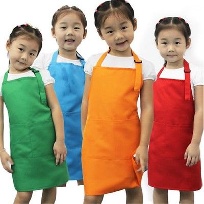 Søde barn børn køkken bagning maleri forklæde baby kunst madlavning håndværk bib forklæde husholdnings rengøringsværktøjer