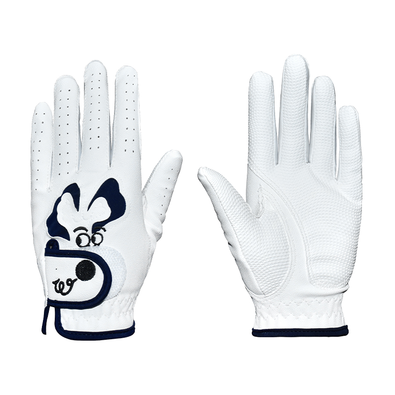 Singelila Kids Girls/Boys Golf Gloves Cool Leather Hands Training Summer Flower Color Breathable Non-slip Gloves 1 Pair: Red / XXS