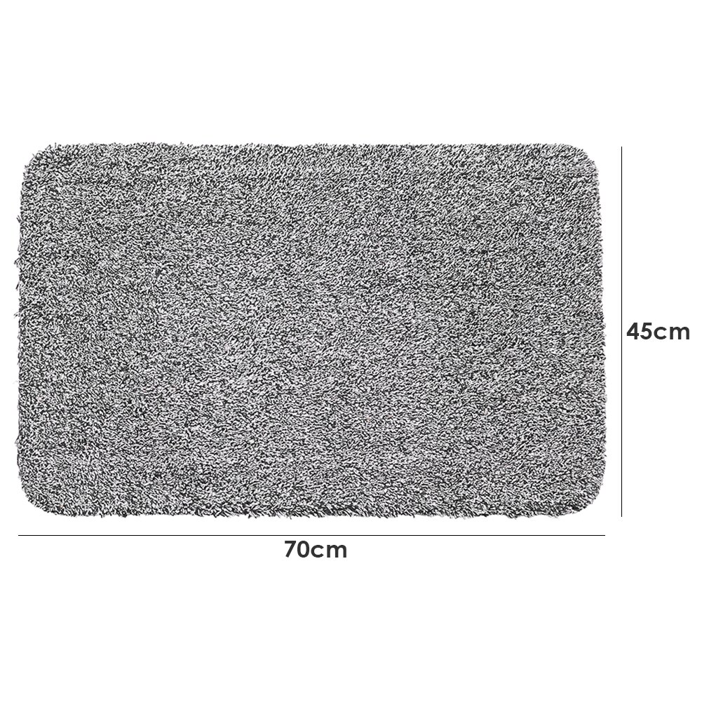 Anti-slip Sanitizing Floor Mat Enduring Entry Rug Disinfecting Door Mat Shoe Mat Home Hotel Kitchen Door Floor Carpet: Grey    45x75