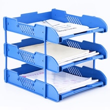 3-layer File Tray Mesh File Holder Stand Organizer Container Document Tray for Magazine Letter Paper Document Home Office Desk