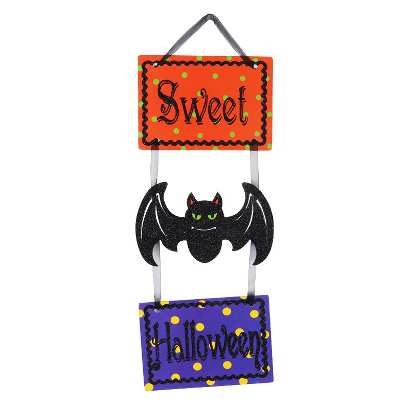 Halloween Pompoen Skelet Opknoping Banner Veranda Teken Welkom Teken Thuis Indoor/Outdoor Voordeur Veranda Yard Opknoping Decor Craft: F