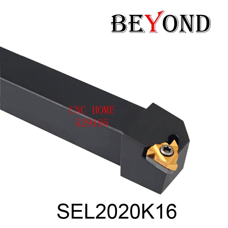 BEYOND 20mm SEL2020 Turning Toolholder SEL2020K16 SEL Threading Lathe Tool Holder 16ER Carbide Inserts CNC Cutter