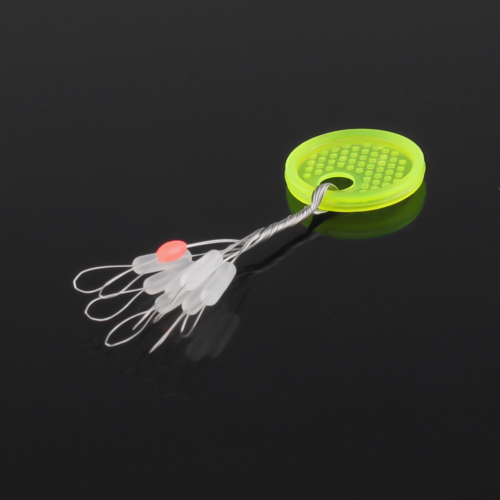10 Set/80 pièces bouchon de pêche Bobber Transparent blanc caoutchouc ovale bouchon pêche Bobber flotteur espace haricot bouchon