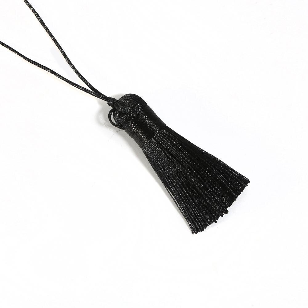 2 pçs poliéster seda borla pingente 5.5cm longo algodão borla para decoração de casamento casa diy costura cortina acessórios: Laranja