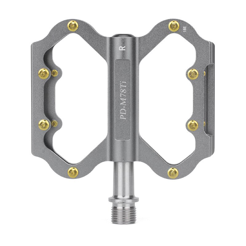 1 pair Titanium Axle pedal mountain bike lightweight anti-slip titanium shaft aluminum alloy Ultralight pedal 3 bearing