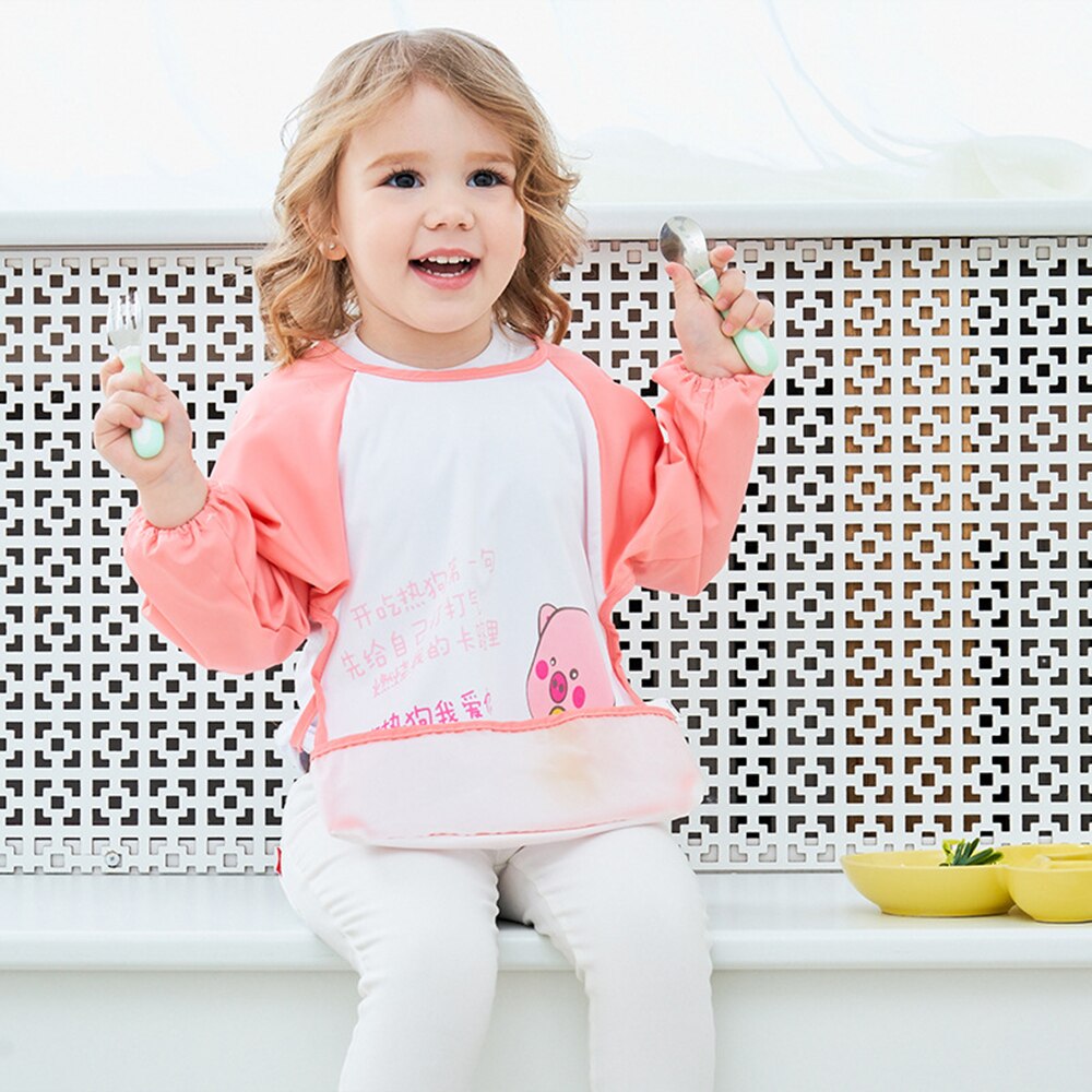 Baogaier Slabbers Kinderen Waterdichte Tela Bib Baby Meisje Jongen Baberos Vlekbestendig Slabbetjes Babero Slabber Voeden Baby Dingen: Have pockets 3