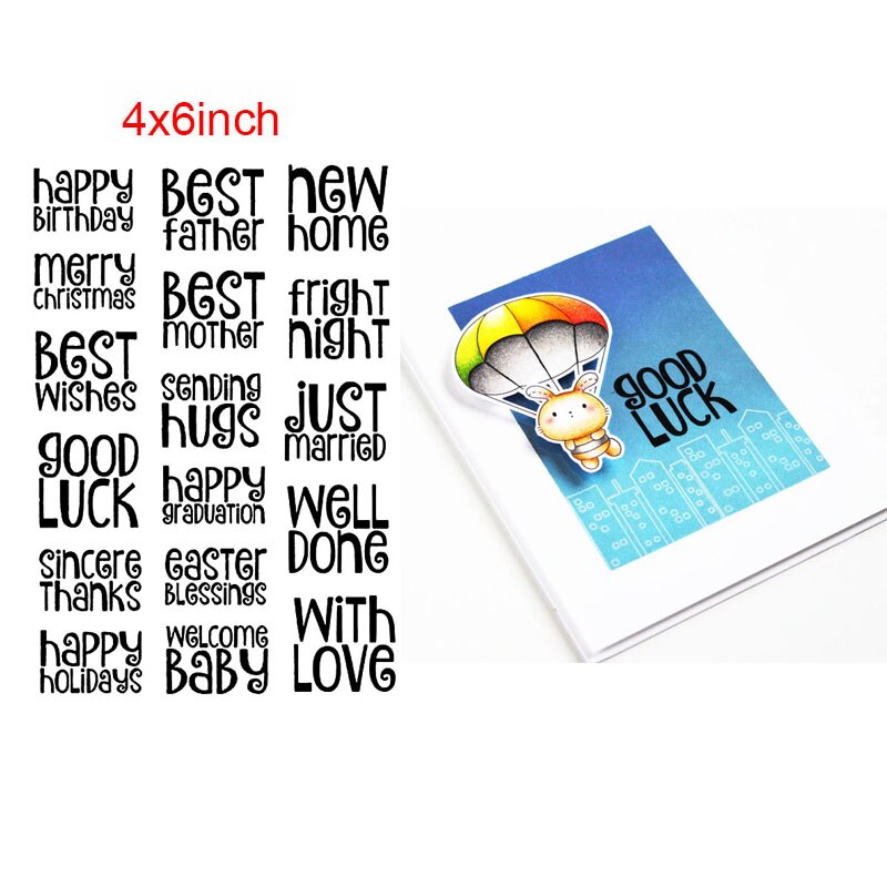 Mini dieren zinnen kabouters eten transparante stempels transparante stempels voor doe-het-zelf scrapbooking papier kaart: Ww0746 een 1