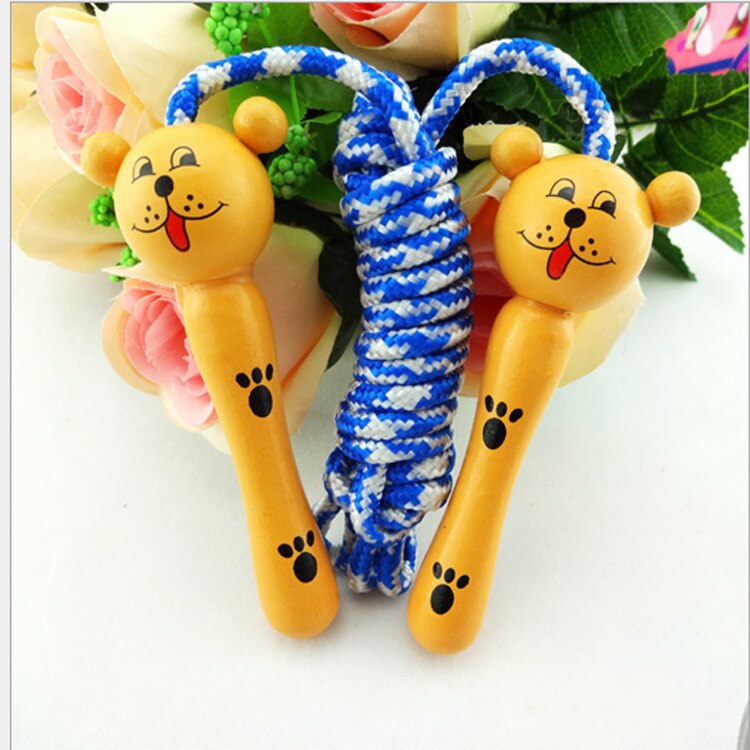 CHILDREN'S Cartoon Jump Rope Young STUDENT'S Fitness Sports Wood Jump Rope Children Prizes Entertainment Jump Rope