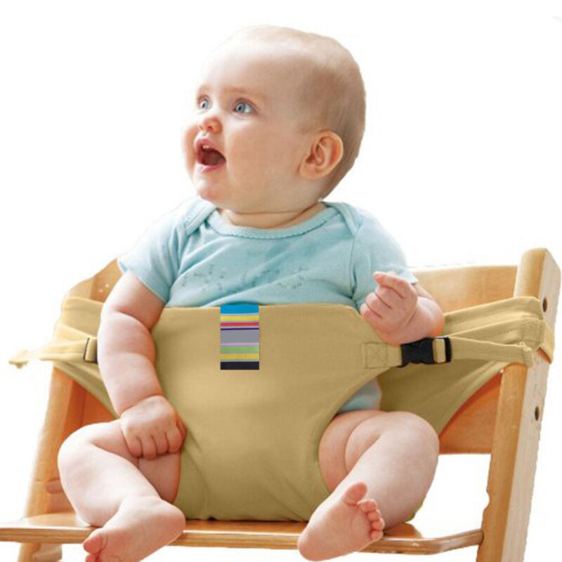 HIGHDAS Tissu de voyage portable Chaise haute / siège d'appoint pour bébés  infant-orange