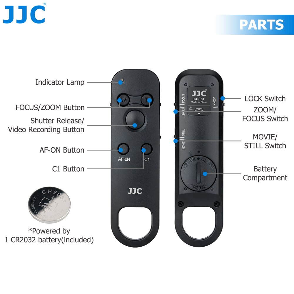 Jjc RMT-P1BT Draadloze Afstandsbediening Ontspanknop Voor Sony A7IV A7III A7 Iv Iii A7RIII A7RIV A7SIII A7C A6600 A6400 a6100