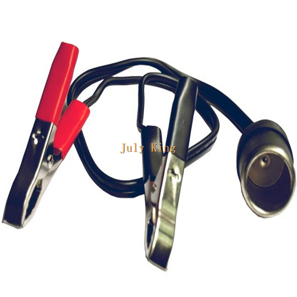 50cm Car Battery Dual Connection Clip, Battery Double Clamp Extension Power Line, Overload Current 15A / Overload Voltage 12V