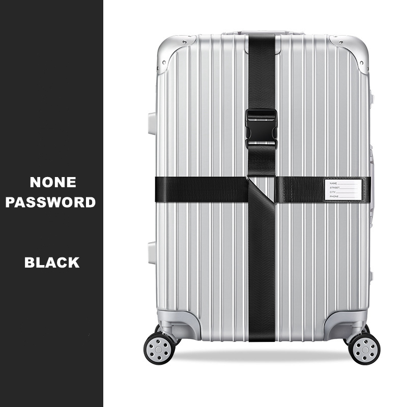 Anti-theft Luggage Buckle Cross Strap Password Adjustable Bundling Packing Baggage Belt Suitcase Trunk Belts Bag Accessories: Red
