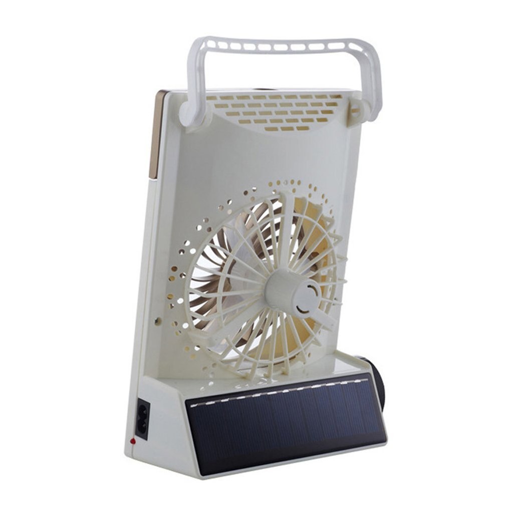 Multi-function Outdoor Solar Light with Fan Flashlight Portable 30 LEDs Table Lamp Rechargable Solar Power Fan