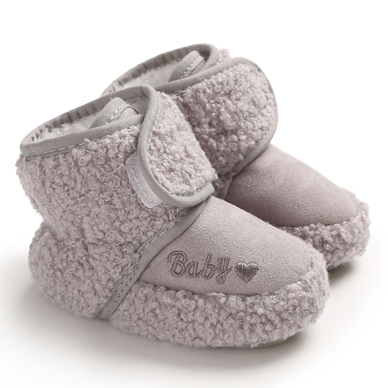 Hiver Wram bébé bottes enfant en bas âge filles chaussures Plus velours chaussures chaudes fausse fourrure bottes filles pantoufles: A1 / 0-6 mois