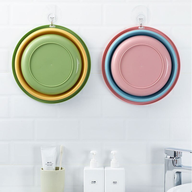 Portable Folding Washbasin Camping Travel Tourism Outdoor Foldable Bucket Basin Bathroom Wash Basin Household Laundry Tub Basin