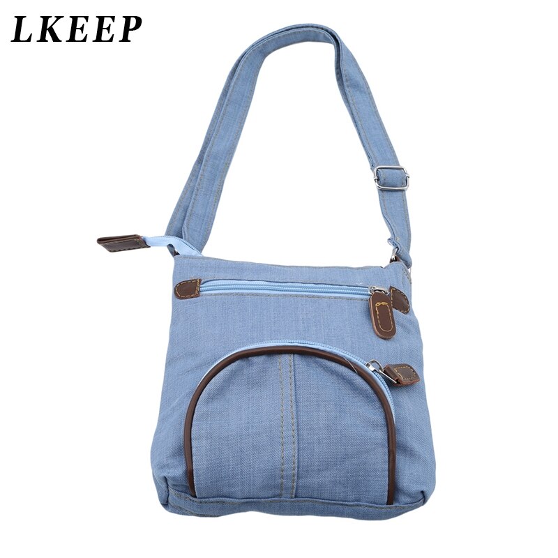 Lady 'S Tassen Denim Vintage Crossbody Tas Modieuze Tassen Voor Vrouwen Draagbare Handtas Vrouwelijke Massage Zak