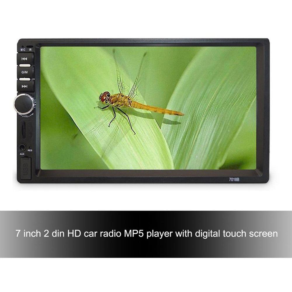 Autoradio 7 pouces grand écran avec Radio Fm stéréo Bluetooth Mp5 Player caméra de recul 7018b