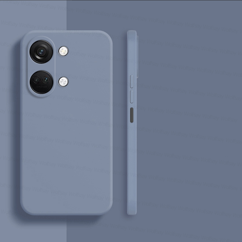 Dla OnePlus Nord 3 5G etui OnePlus Nord 2 3 5G Obudowa odporna na wstrząsy Płynny silikon TPU Tylna obudowa telefonu OnePlus Nord 3 5G: aluminium / Jasny fiolet