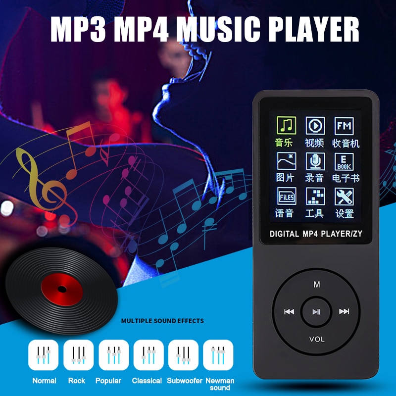 70 Hours Playback MP3 MP4 Lossless Sound Music Player FM Recorder TF Card Portable H-best