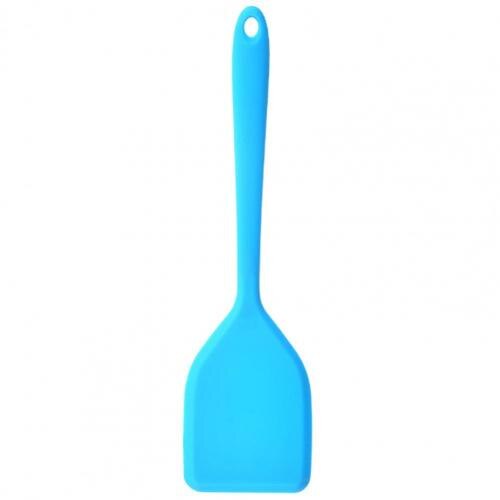 Useful Silicone Spatulas Anti-fade Solid Color Long-lasting Little Cooking Spatulas Cooking Spoon Cake Spatulas: Blue