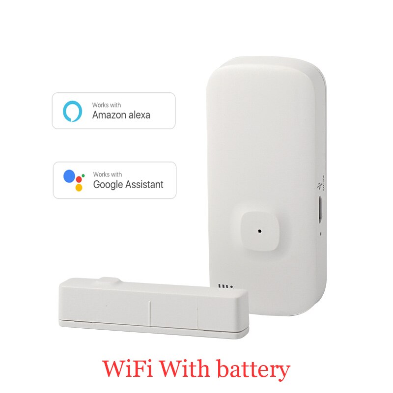 Smart Door Window Sensor wifi Wireless Open Closed Detectors With USB Recharge Port Support Alexa Google Home Notification Alert: WiFi With USB