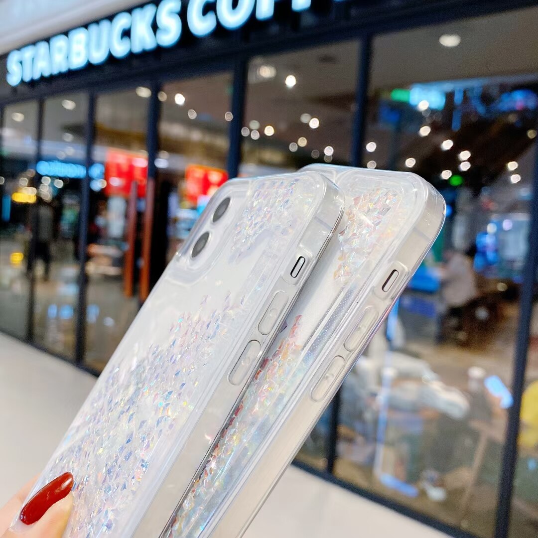 Bling Strass glitter Flüssigkeit Quicksand telefon Fall Für iphone11Pro Max XR XS MAX 7 8 Plus 12Pro max 12mini backcover