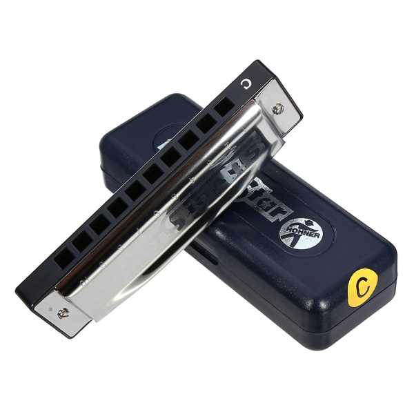 Profressional 10 Gaten C Key Tone Harmonica Zilveren Ster HOHNER Blues Harmonica Mondharmonica Musical Harp Muziek Instrumenten
