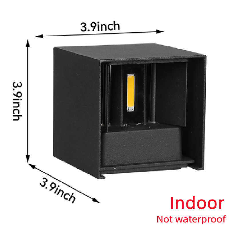 6W 12W Lampada Luminaria Led Aluminium Muur Lightrail Project Vierkante Led Lamp Bedrakamer Slaapkamerverlichting: WHITE / 6-10W