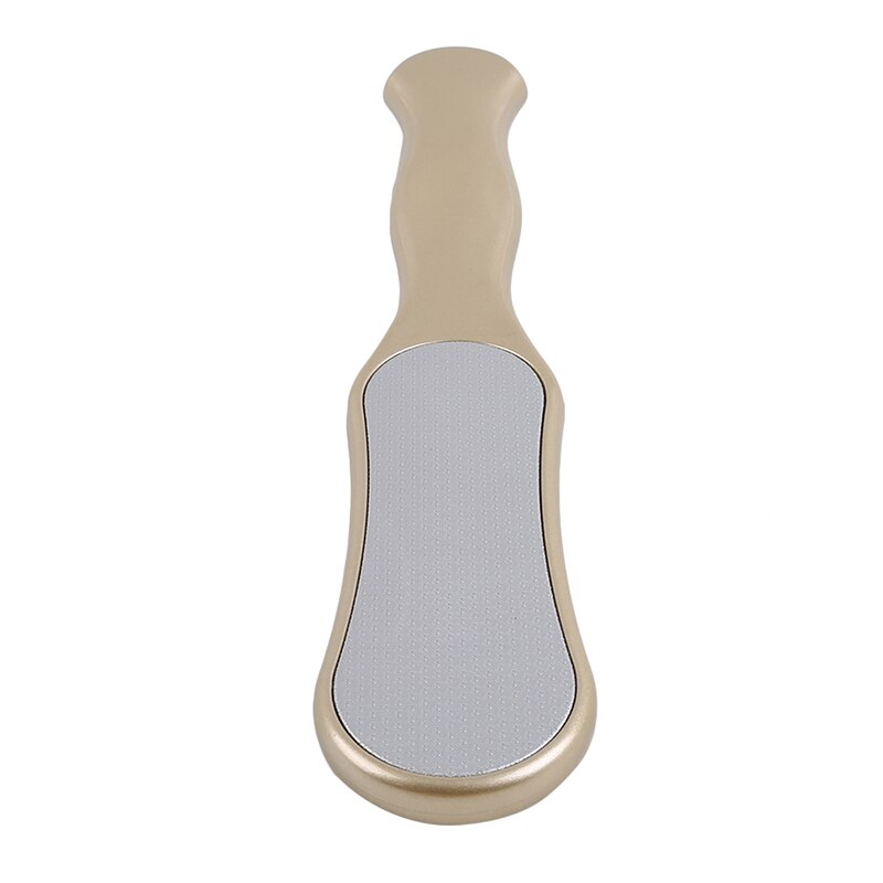 1pc rustfrit stål praktisk fod rasp hæl fil hård død hud callus remover eksfolierende pedicure pleje værktøj: Guld