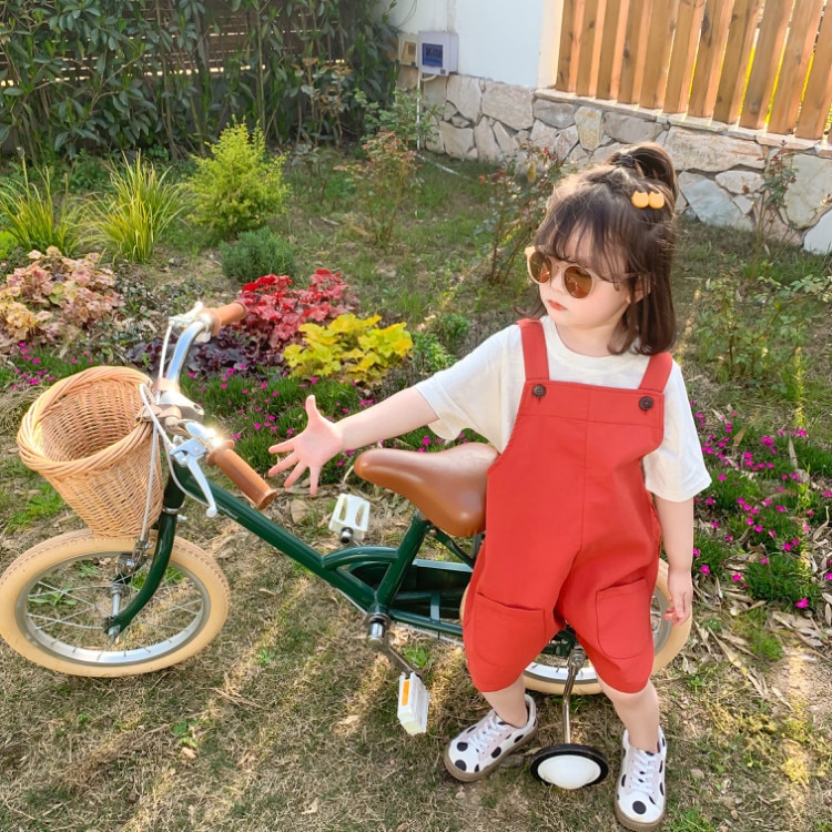 2 3 4 5 6 7 jaar baby overall zomer kinder jarretelles korte broek peuter meisje casual bandjes korte broek overalls 2-7y