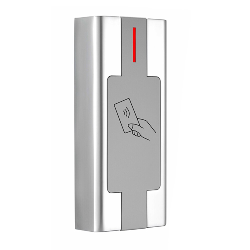 Lecteur de contrôle d'accès en métal, étanche IP67 125KHz/13.56MHz EM MF Wiegand 26 34 Card Reader H2-R: H2R EM Reader