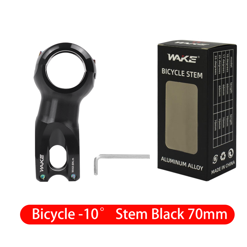 Wake Road Bike Bicycle Accessories Stem Handlebar Stem 31.8mm 10 Degree Aluminum Alloy Lightweight for Cycling Silver Stem: Red