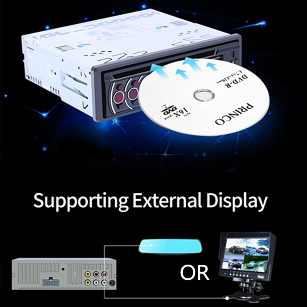 1 din bil dvd  mp3 afspiller bluetooth bil multimedie afspiller video output cd vcd usb tf fm radio til vw til bmw toyota mazda