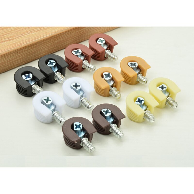 100PCS/LOT Cam Lock Furniture Kitchen Cabinet Shelf Support Holder Bracket Studs Pin shelf