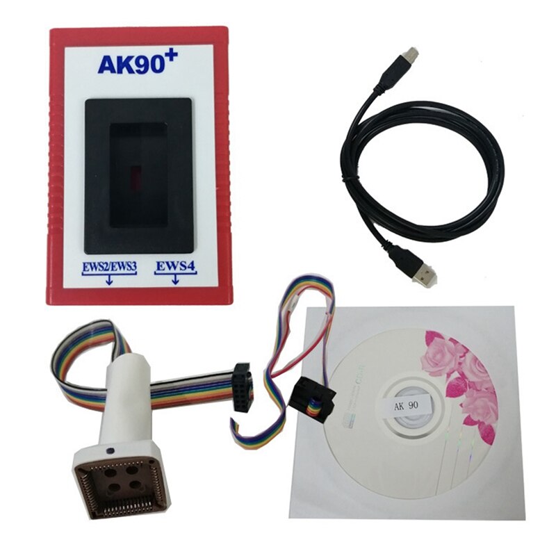 Key Fob Programming Tool V3.19 AK90 EWS Key Programmer For-BMW Match Diagnostic Tool Ak90 Key Programmer
