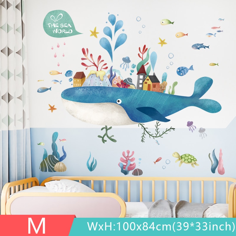 18 styles Large Cartoon Wall Stickers for Kids rooms Baby room Wall Decor Vinyl Removable Wall Decals Home Mural Home Decoration