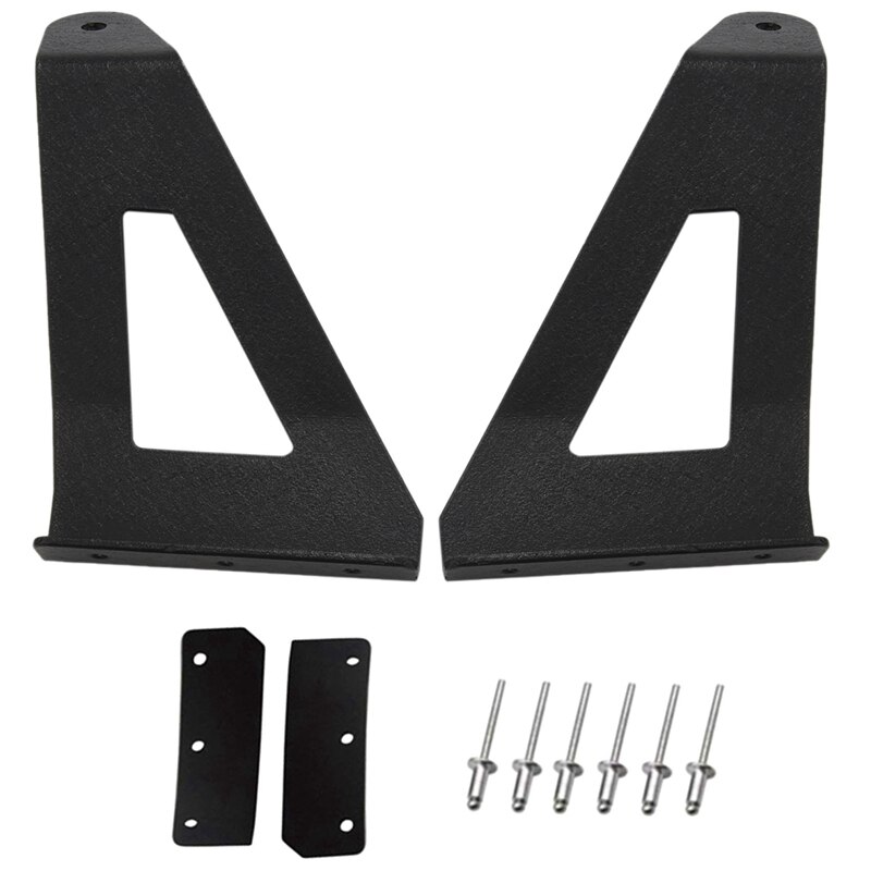 Upper Windshield Roof 52Inch Curved LED Light Bar Mounting Brackets Kit for 2004 Ford F-150
