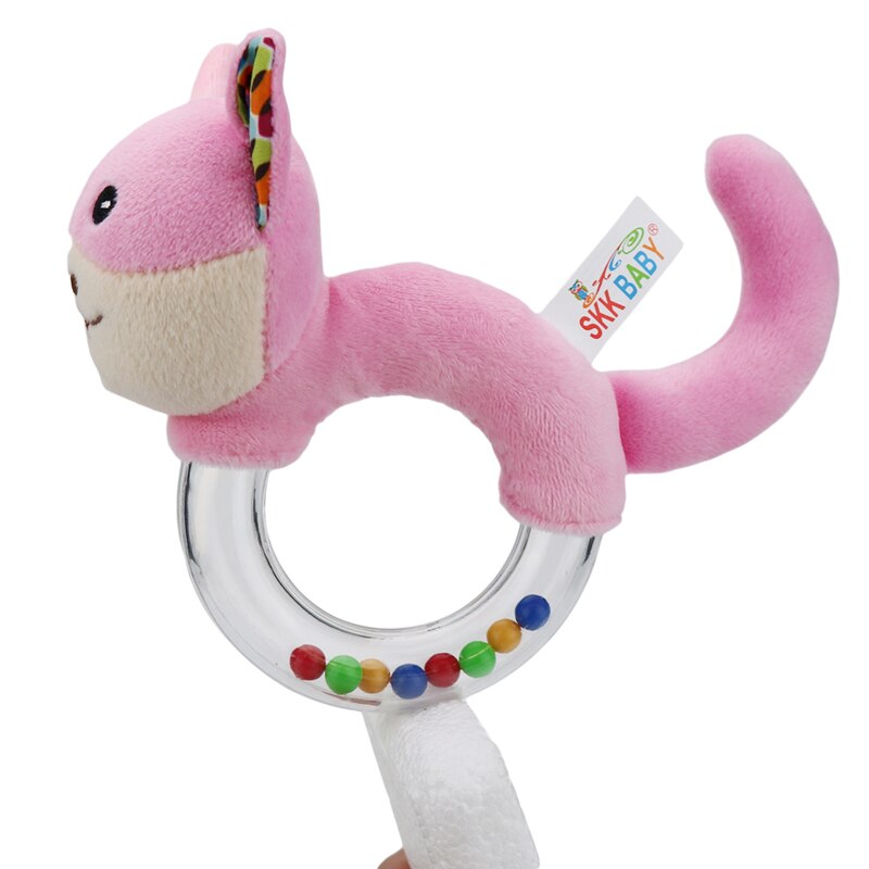 Nowe nowe zwierzę dziecko pluszowa zabawka kot/szczeniak/słoń/królik/niedźwiedź/małrocznie grzechotka dziecko słuchanie chwyt sensoryczny dzwonek ręczny zaspokoić prezent