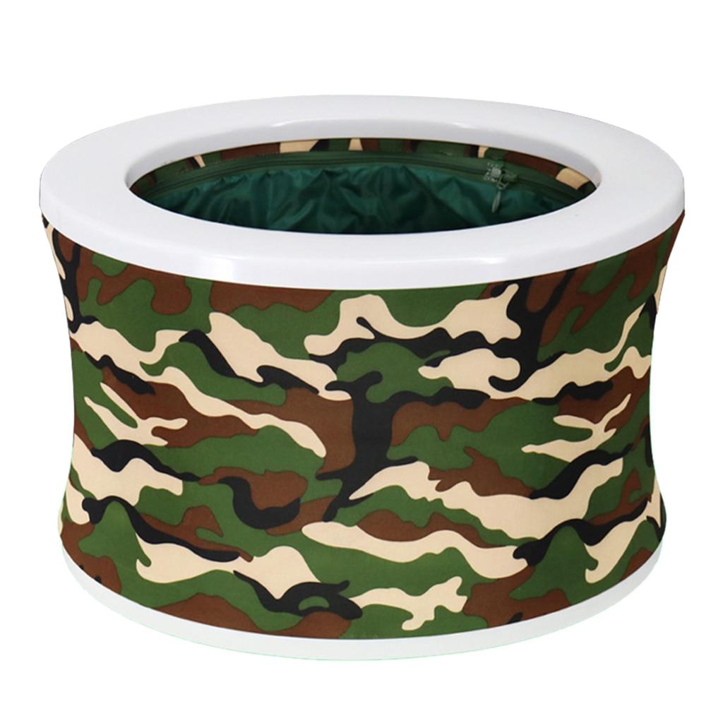 Portable Adults Folding Toilet Car Commode for Camping Hiking Trips ,Lightweight