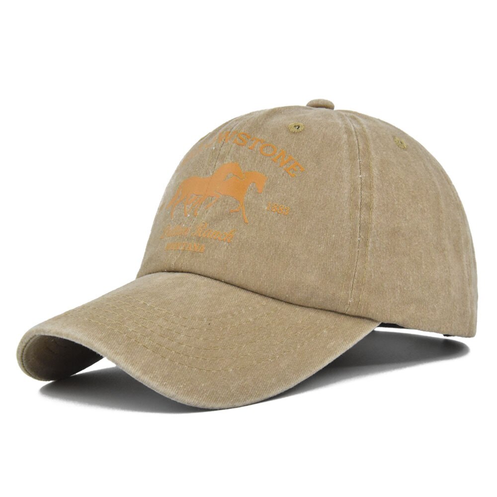 Baseball Kappe Snapback Hütte YELLOWSTONE Sonne Hütte Frühling Herbst Baseball kappe Sport kappe Hüfte hüpfen Einbau Kappe Hüte Für Männer frauen: khaki