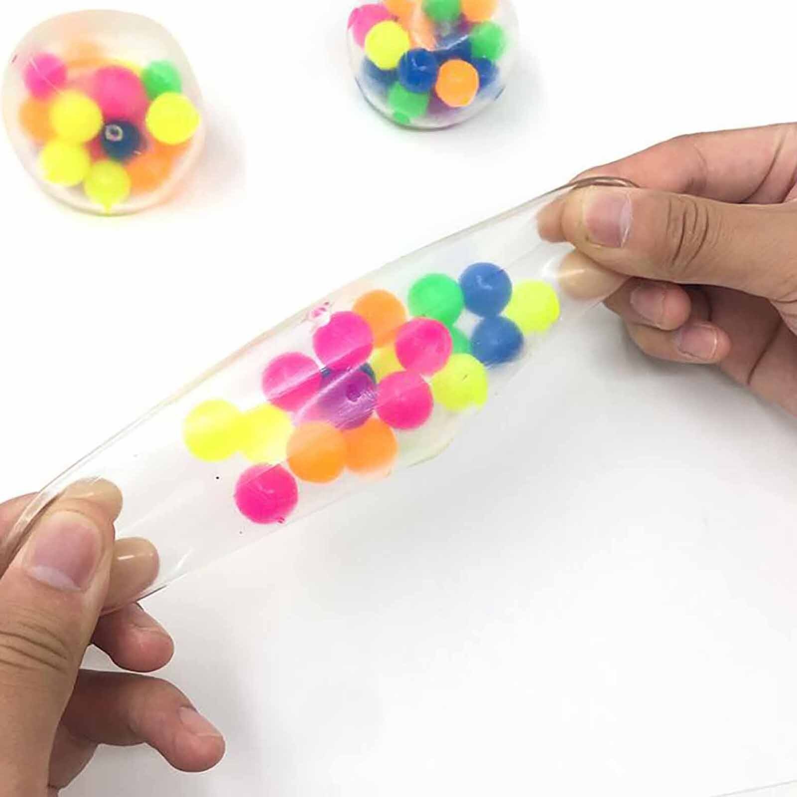3pc Color Sensory Toy Office Stress Ball Pressure Ball Stress Reliever Toy（2ml）decompression Fidget Toy Stress Relief