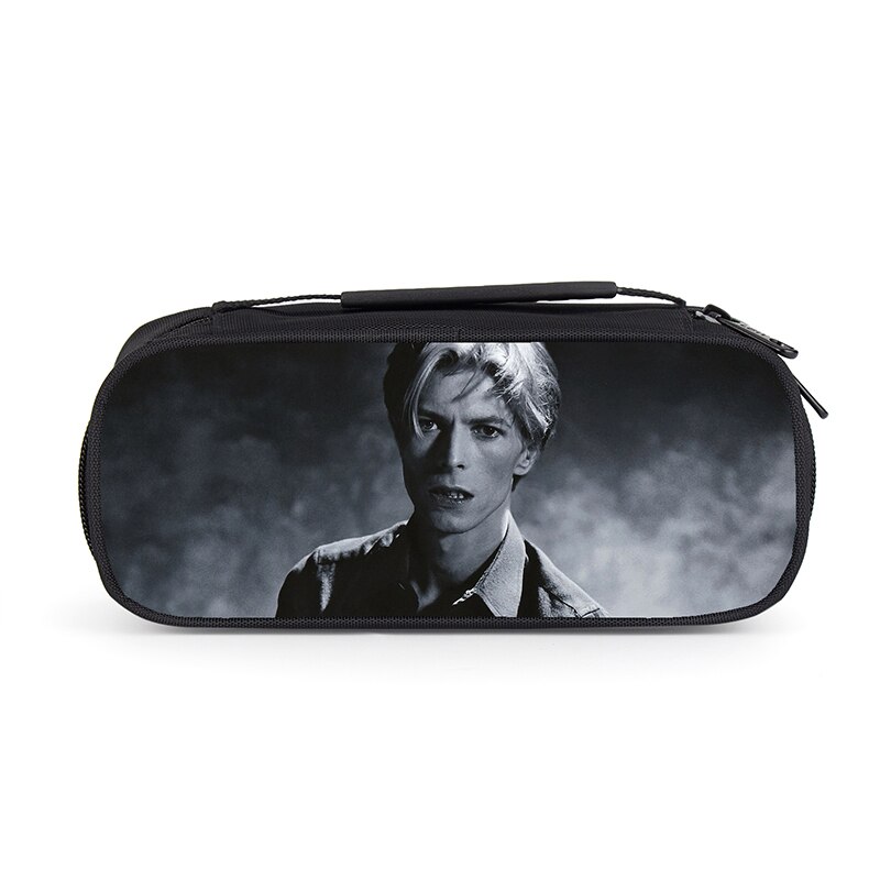 Rock Singer David Bowie Boys Girls Pencil Bag Students Multifunction Pencil Case School Supplies Sotrage Bags Kids Wallet: 014